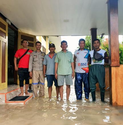 Kalurahan Tirtohargo Terdampak Cuaca Buruk, Pemerintah dan Warga Lakukan Pemantauan Banjir