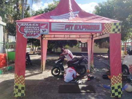 Permudah Warga, Pemerintah Kalurahan Tirtohargo Gelar Servis Motor Honda Bareng AHASS