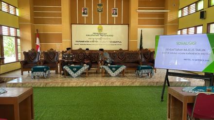 KUA Kretek Sosialisasi Pendaftaran Majelis Taklim di Tirtohargo